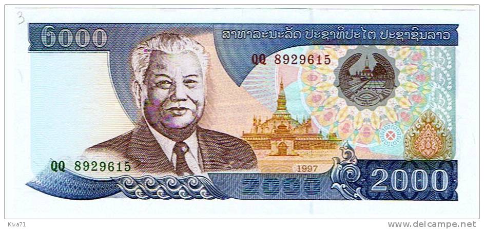 2000 Kip  "LAOS"       UNC        Ro 38 - Laos