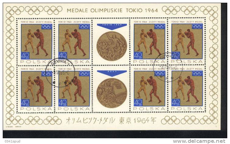 Jeux Olympiques 1964   Pologne  Medailles Olympiques  Boxe Pugilato - Summer 1964: Tokyo