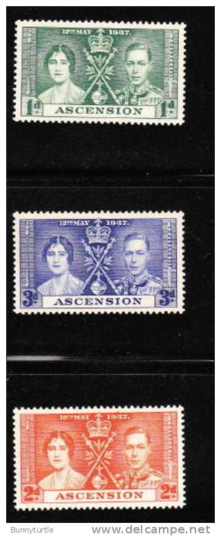 Ascension 1937 Coronation Issue Omnibus MLH - Ascension (Ile De L')