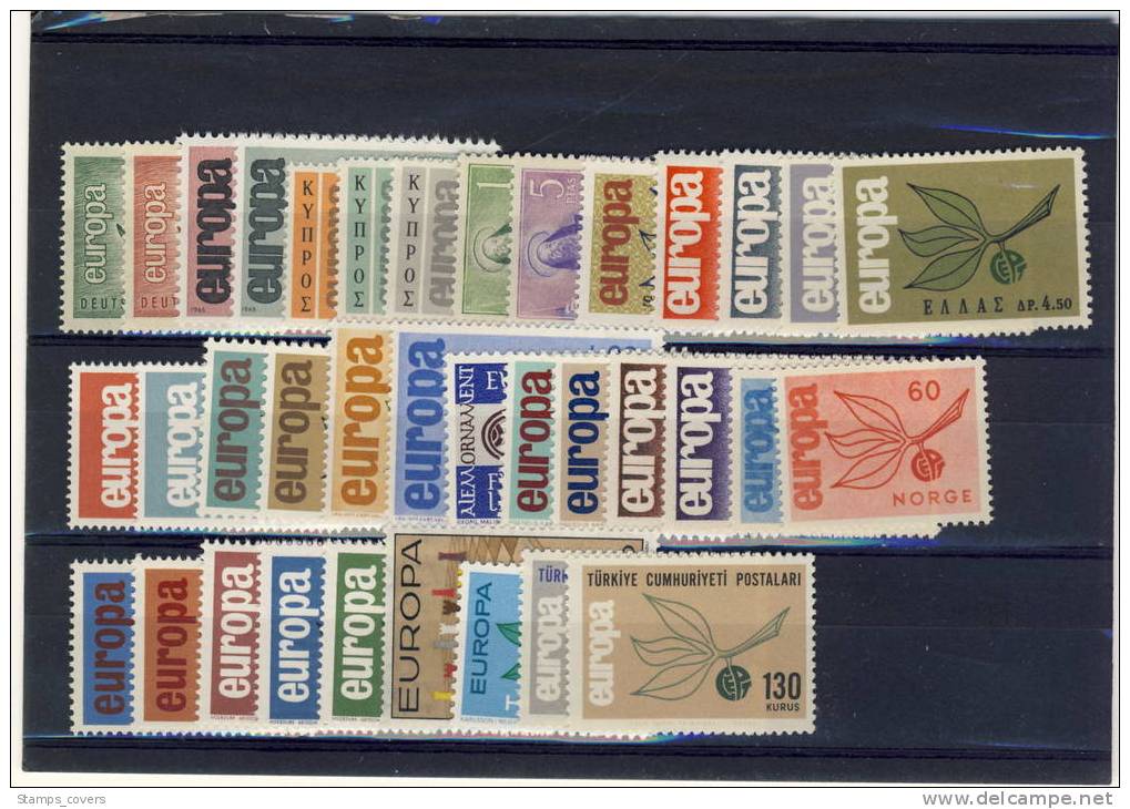 EUROPA MNH** 1965 ANNEE COMPLETE 19 PAYS - 1965