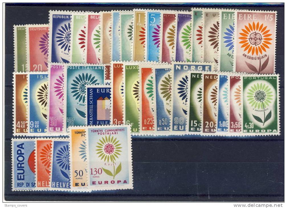 EUROPA MNH** 1964 ANNEE COMPLETE 19 PAYS - 1964