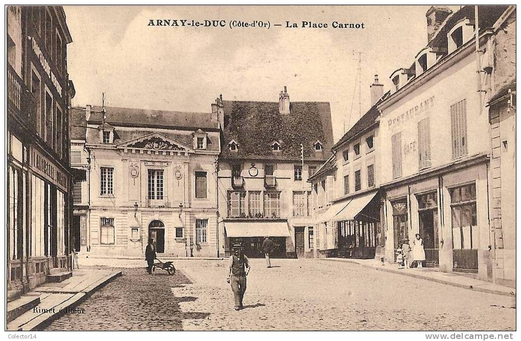 ARNAY LE DUC PLACE  CARNOT - Arnay Le Duc