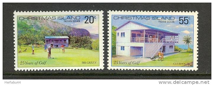 Christmas Island          "Golf"       Set       SC# 93-94 MNH** - Golf