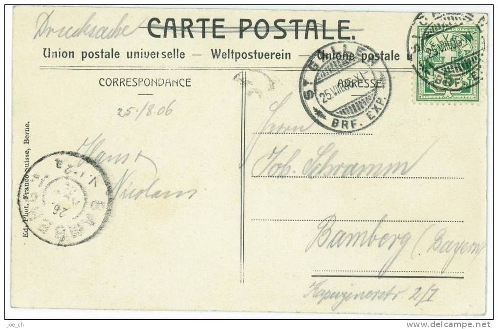 Schweiz/Suisse: AK St.Gallen - Totalansicht Mit Bodensee, 1906, 2 Scans - St. Gallen