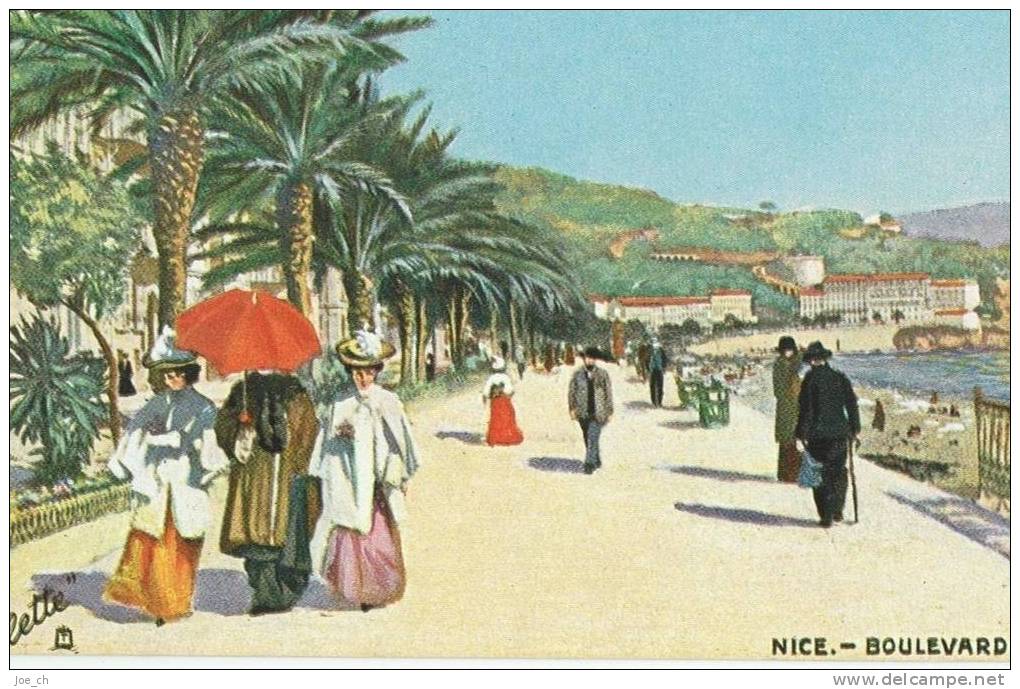 France: CPA Nice - Boulevard Du Midi, 1907, Animée, 3 Scans - Scènes Du Vieux-Nice