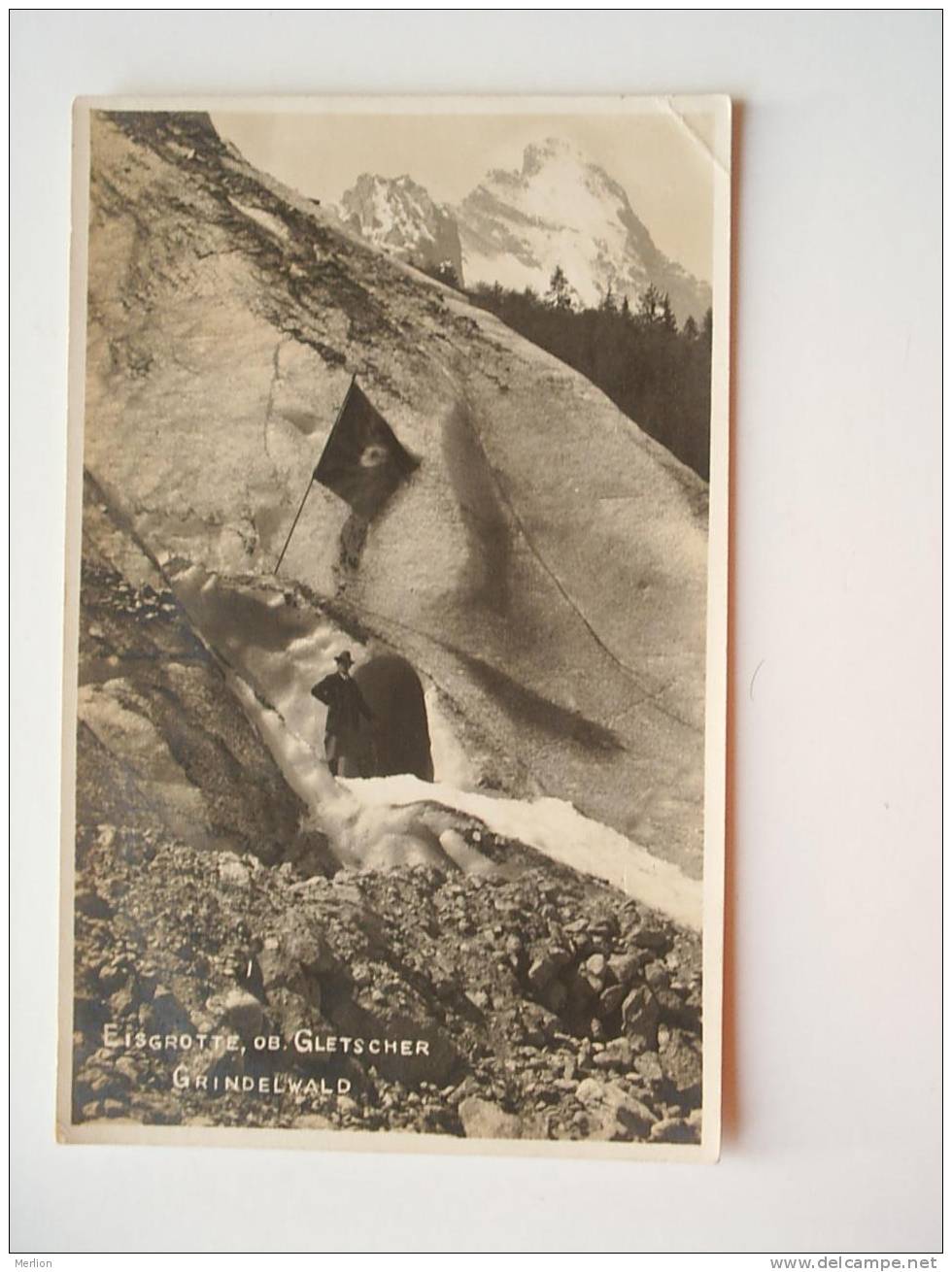 Grindelwald - Esigrotte Ob. Gletscher - RPPC   -cca 1910´s F    -  D40425 - Grindelwald