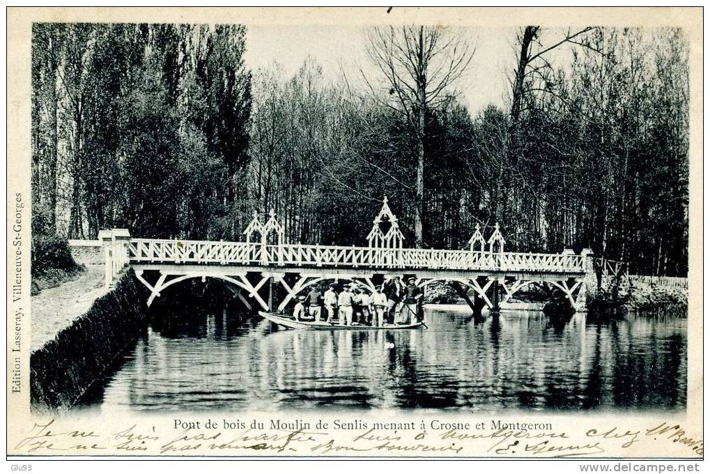 CPA - (91) - Pont De Bois Du Moulin De Senlis Menant à Crosne Et Montgeron - Montgeron