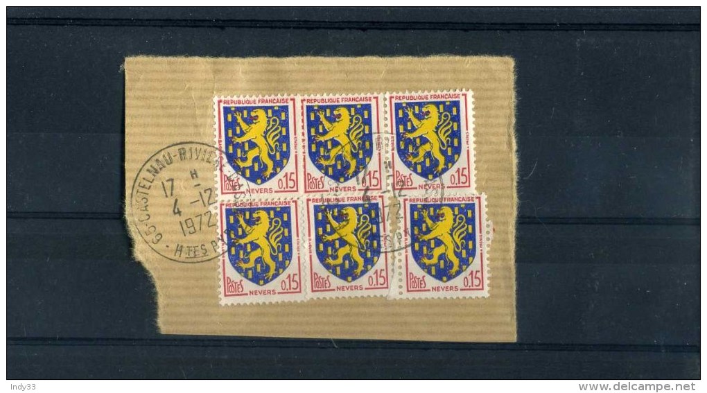 - FRANCE .BLASONS . BLASON NEVERS SUR FRAGMENT DE 1972  . - 1941-66 Coat Of Arms And Heraldry