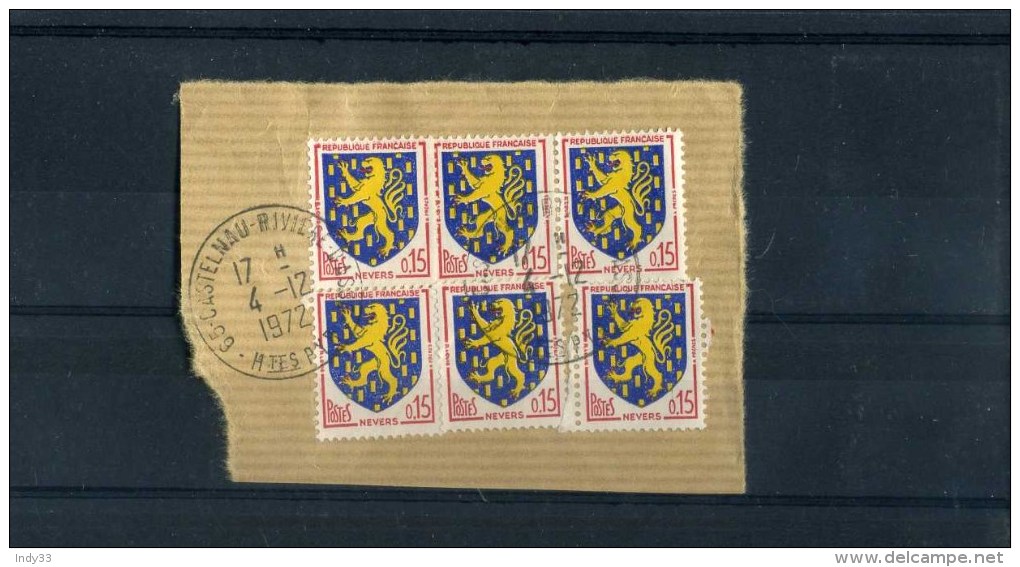 - FRANCE .BLASONS . BLASON NEVERS SUR FRAGMENT DE 1972  . - 1941-66 Armoiries Et Blasons