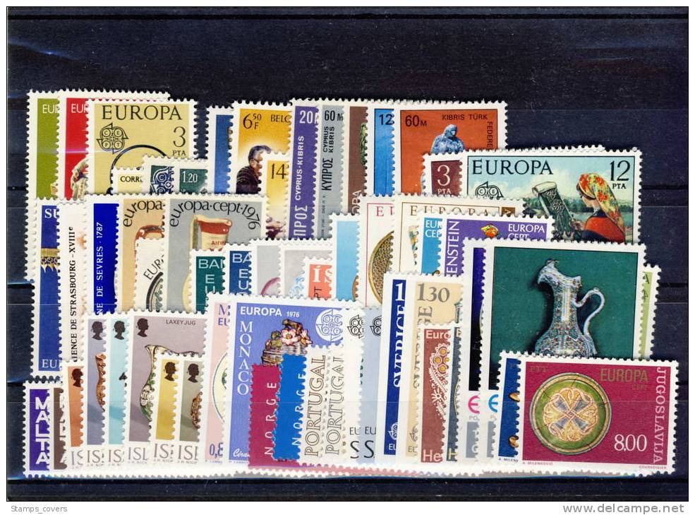 EUROPA MNH** 1976 ANNEE COMPLETE 27 PAYS - 1976