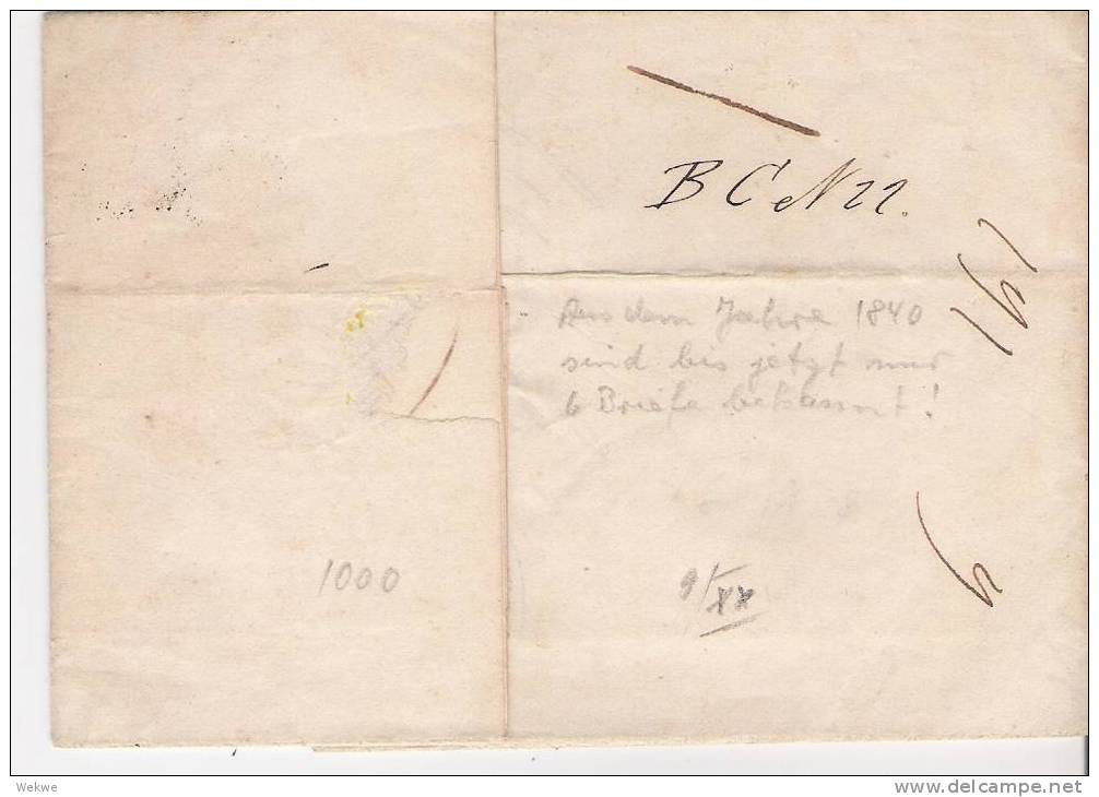 DKV005/  DÄNEMARK - RAR -  Only 6 Covers With This Kiobenh Cancellation Have Been Recorded So Far 1840 - ...-1851 Prefilatelia