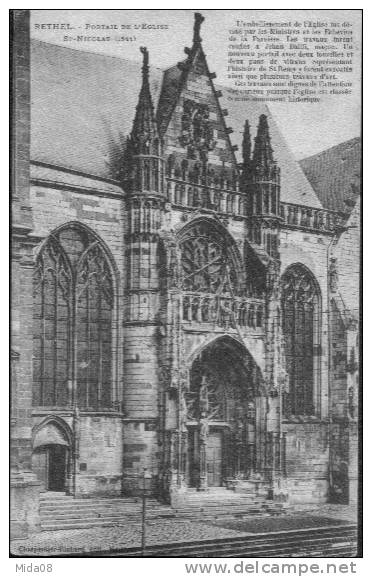 08.RETHEL.  PORTAIL DE L'EGLISE SAINT NICOLAS. - Rethel