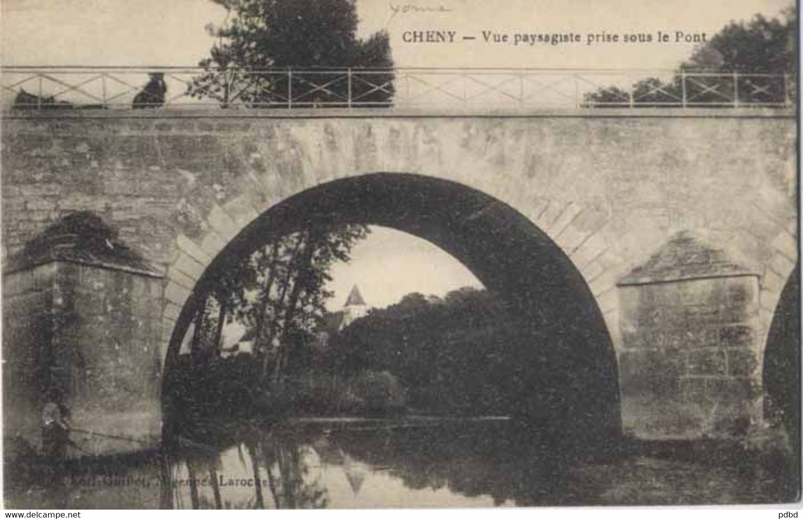 89 . CHENY . Vue Prise Sous Le Pont . - Cheny