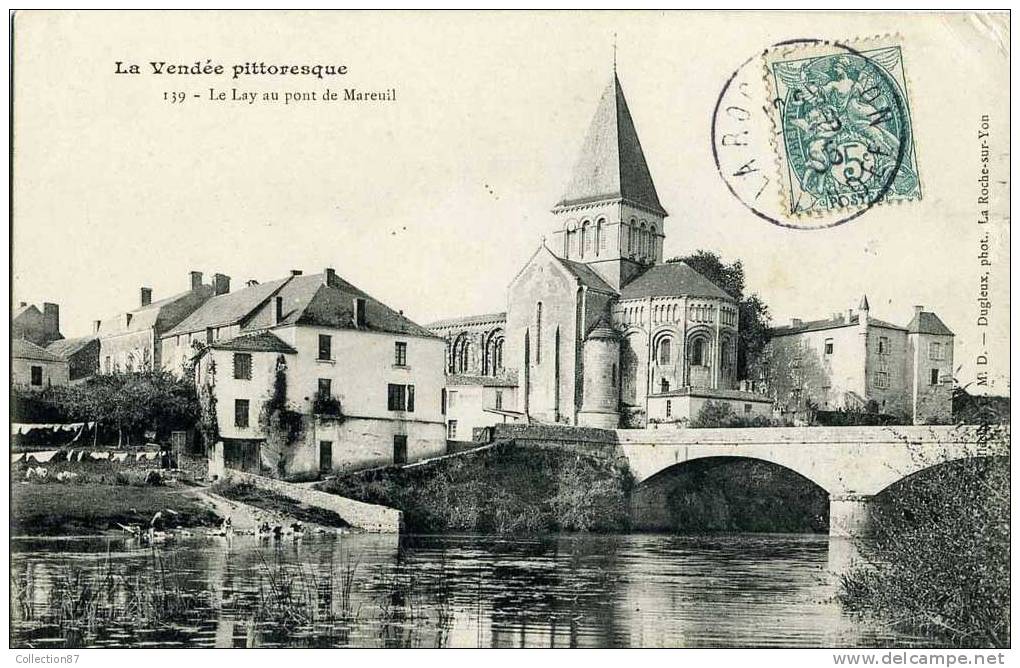 85 - VENDEE - MAREUIL Sur Le LAY - LE PONT Sur Le LAY - LAVEUSE - Mareuil Sur Lay Dissais