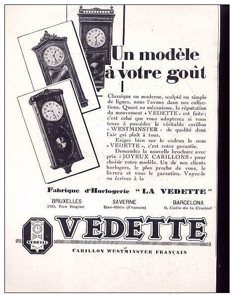 Pub De 1929 - Carillon Westiminster - VEDETTE - Saverne - 5 - - Altri & Non Classificati