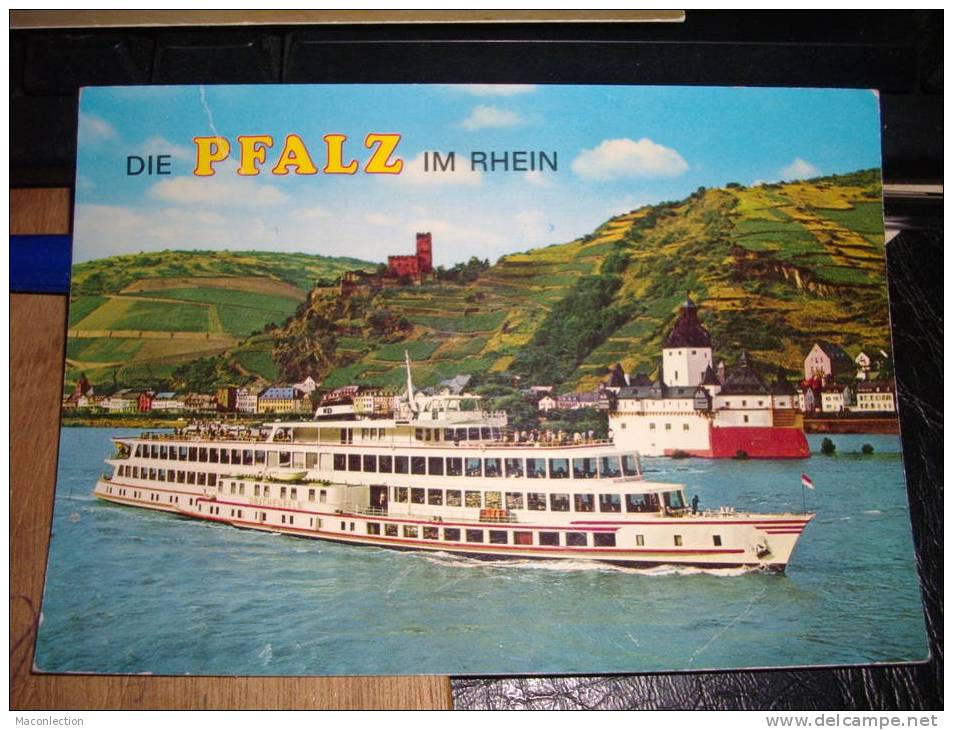Die PFALZ Im Rhein  Bateau Excursion  Und Burg Gutenfels - Kaub