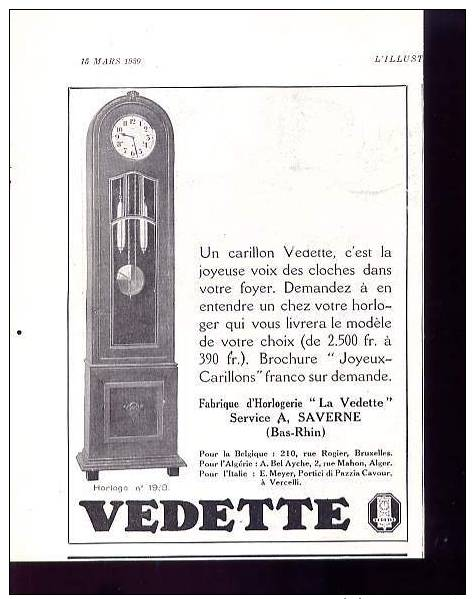 Pub De 1930 - Carillon - VEDETTE - Saverne - - Altri & Non Classificati