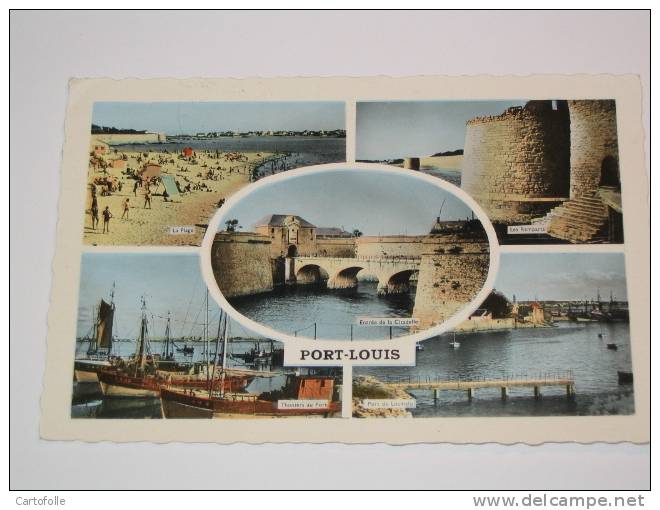 Lot 374 -1- Carte Postale Sur Port Louis Multivues De 1961 - Port Louis