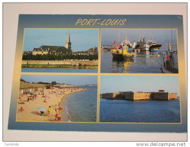 Lot 374 -1- Carte Postale Sur Port Louis  Multivues - Port Louis