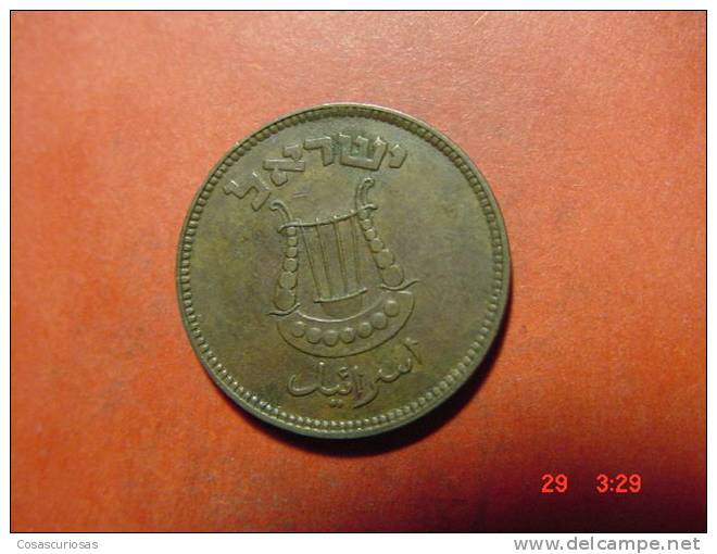 4313   ISRAEL 5 PRUTOT   AÑOS / YEARS  1949  NOT  PEARL    VF+ - Israël