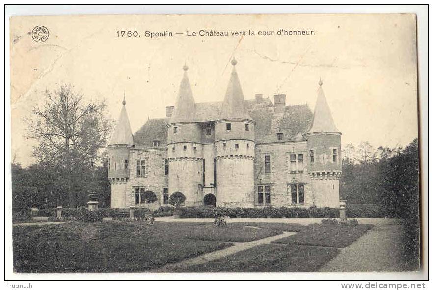 C8097 - SPONTIN - Le Château Vers La Cour D' Honneur - Yvoir