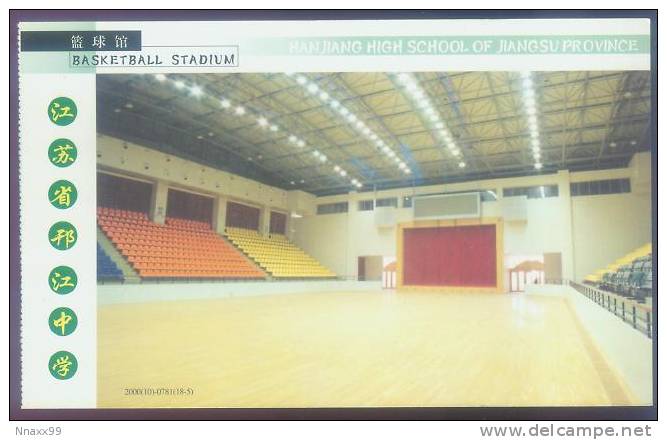 Basketball - Hanjiang High School Basketball Stadium, Yangzhou City Of Jiangsu Province, China Prepaid Card - Basket-ball