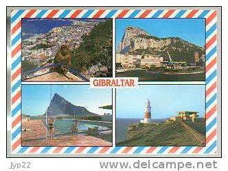 Jolie CP Gibraltar Multivue Dont Piscine Et Phare - Ed El Mirador N° 59 - Gibilterra