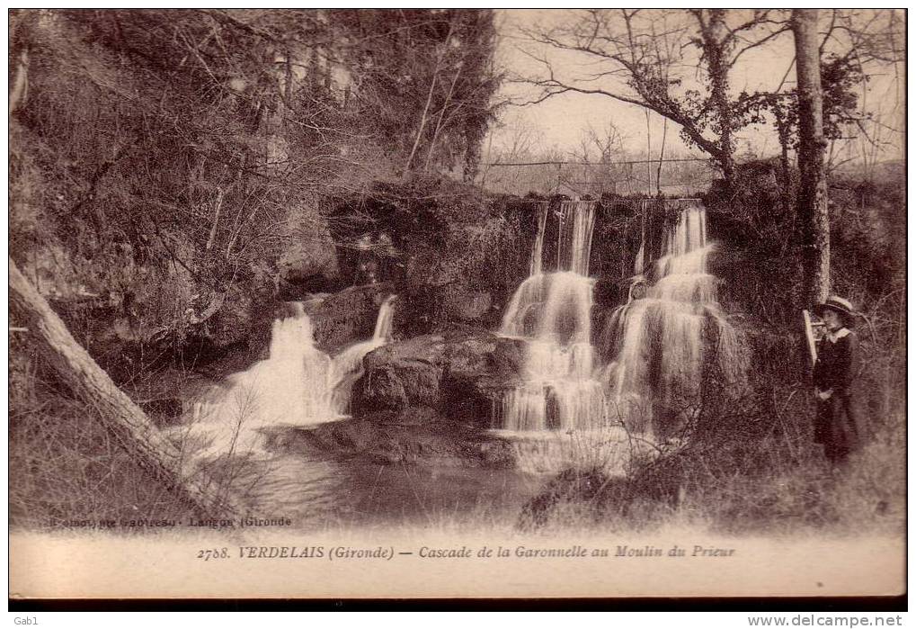 33 --- Verdelais --- Cascade De La Garonnelle Au Moulin Du Prieur - Verdelais