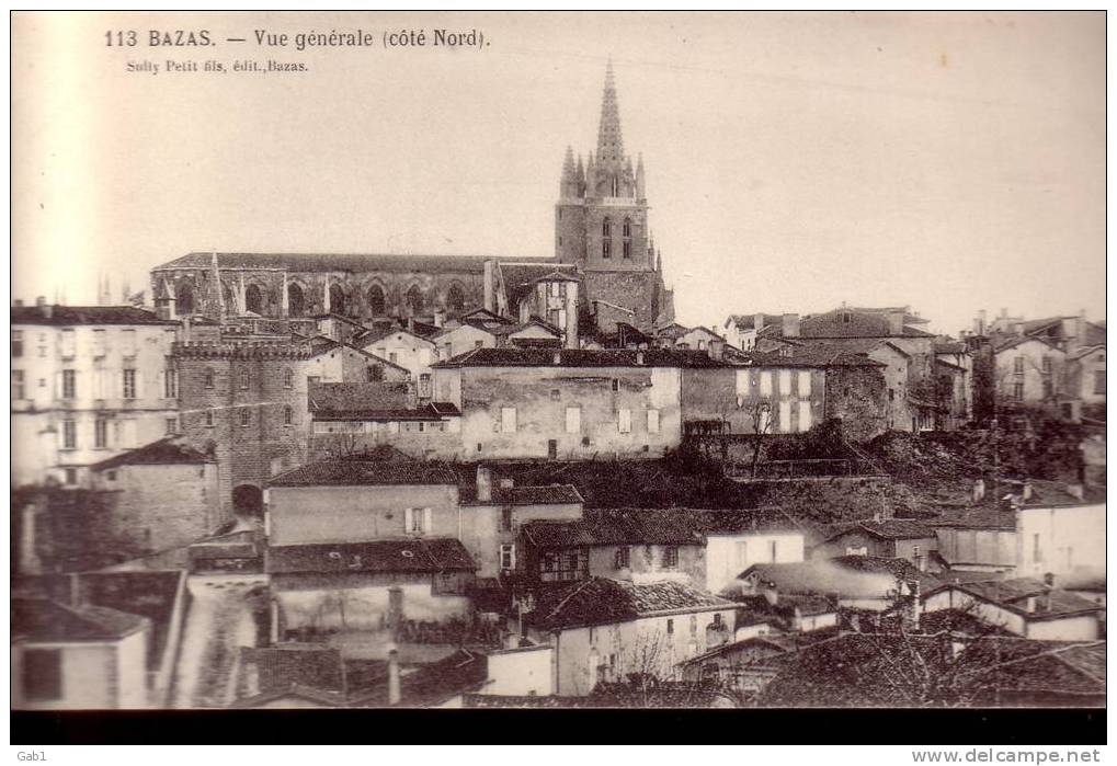 33 --- Bazas --- Vue Generale ( Cote Nord ) - Bazas