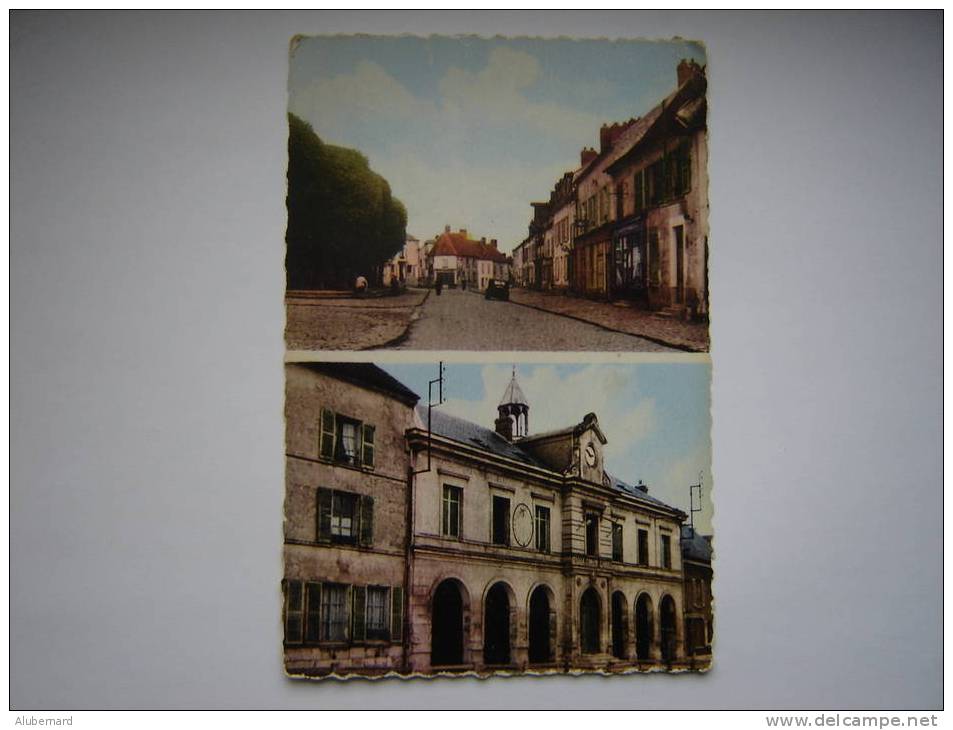 Rue Gambetta Et Hotel De Ville A Nanteuil  .c.p.photo .14x9. - Nanteuil-le-Haudouin