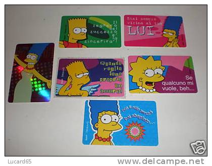 FERRERO SORPRESINE - SIMPSON - LOTTO DI 6 CARDS DA COLLEZIONE - Other & Unclassified