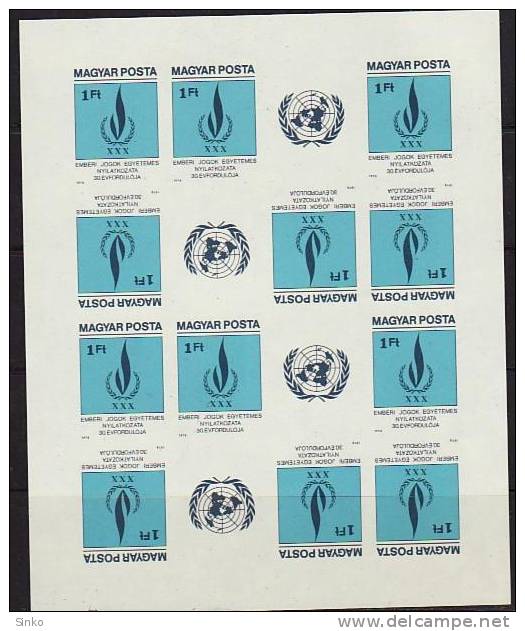 1978. Human Rights - Feuilles Complètes Et Multiples