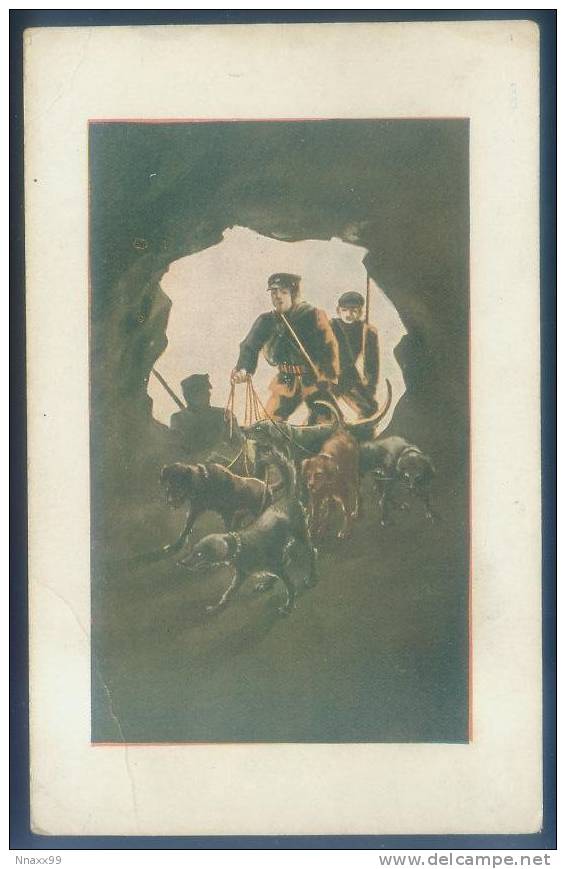 Hunting - Hunters And Hounds, Japan Boy Scout Vintage Postcard - Scoutisme