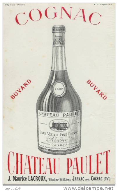 BU 46 / BUVARD    COGNAC  CHATEAU PAULET - Liquor & Beer