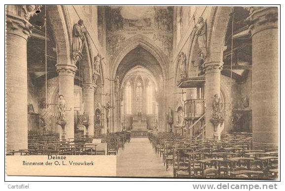 DEINZE- BINNENSTE O.L.VROUWKERK - Deinze