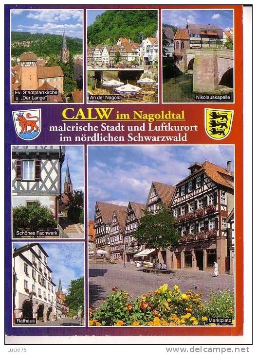 CALW  Im  Schwarzwald  - 6 Vues Et Blason - Calw