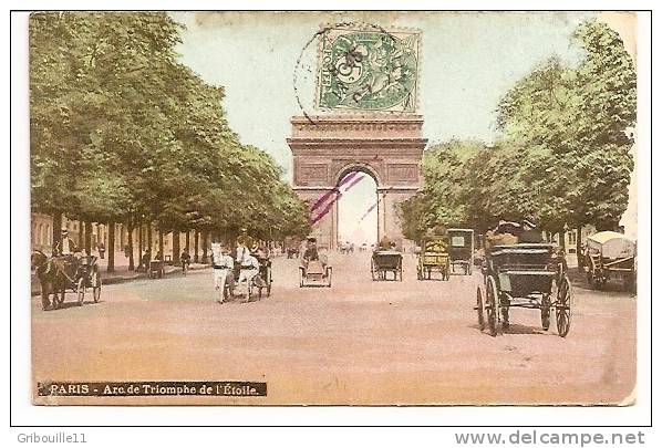 PARIS   -    ** L´ ARC DE TRIOMPHE DE L´ETOILE **    -    Editeur :  L.V.& Cie De Paris - Arrondissement: 17