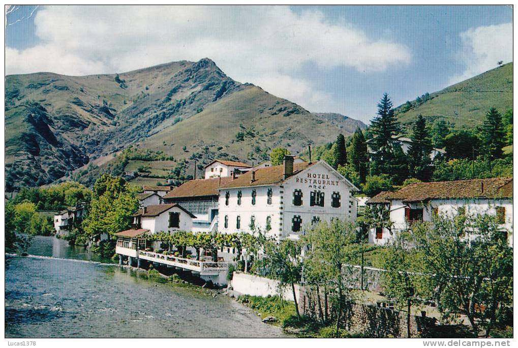 64 / SAINT ETIENNE DE BAIGORRY / HOTEL DU TRINQUET / JOLIE CPSM 1962 - Saint Etienne De Baigorry