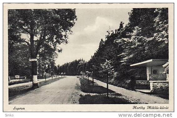 Sopron: Horthy Miklós Avenue - Hongrie