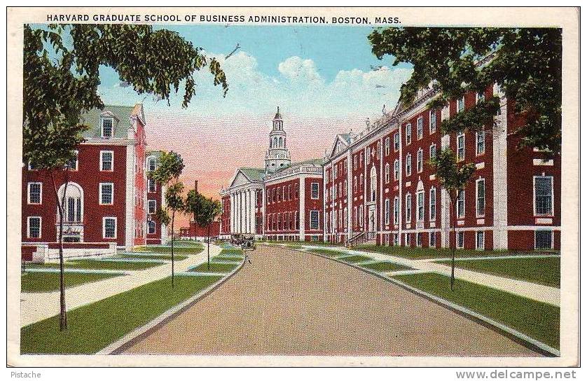 Boston Mass. - Harvard Graduate School Business Voitures Cars - Écrite 1931 Used - Boston