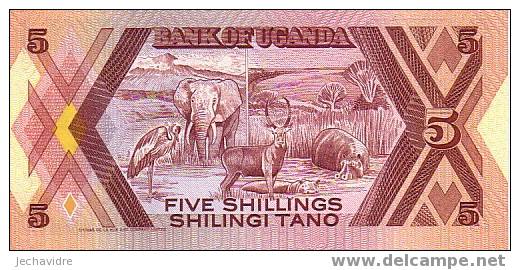 OUGANDA   5 Shillings   Emission De 1987   Pick 27     ***** BILLET  NEUF ***** - Ouganda