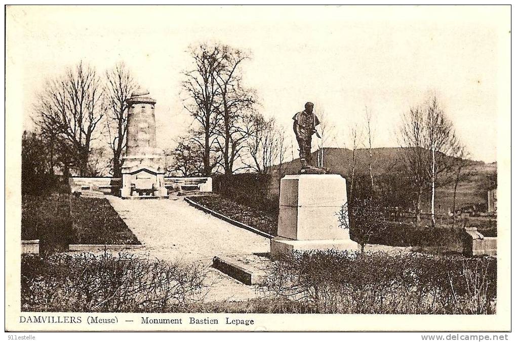 55  Damvillers -   Monument  Bastien  Lepage - Damvillers