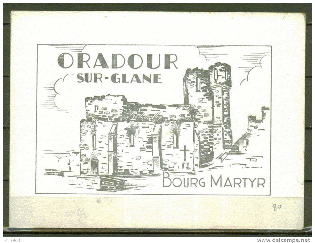 FRANCE  1946 N° 742 Souvenir Oradour S/Glane (livret) - ....-1949