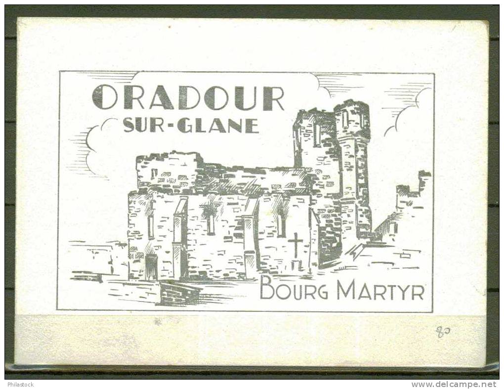 FRANCE  1945 N° 742 Souvenir Oradour S/Glane (livret) - ....-1949