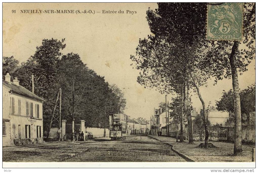 CPA (93)  NEUILLY SUR MARNE     Entrée Du Pays - Neuilly Sur Marne