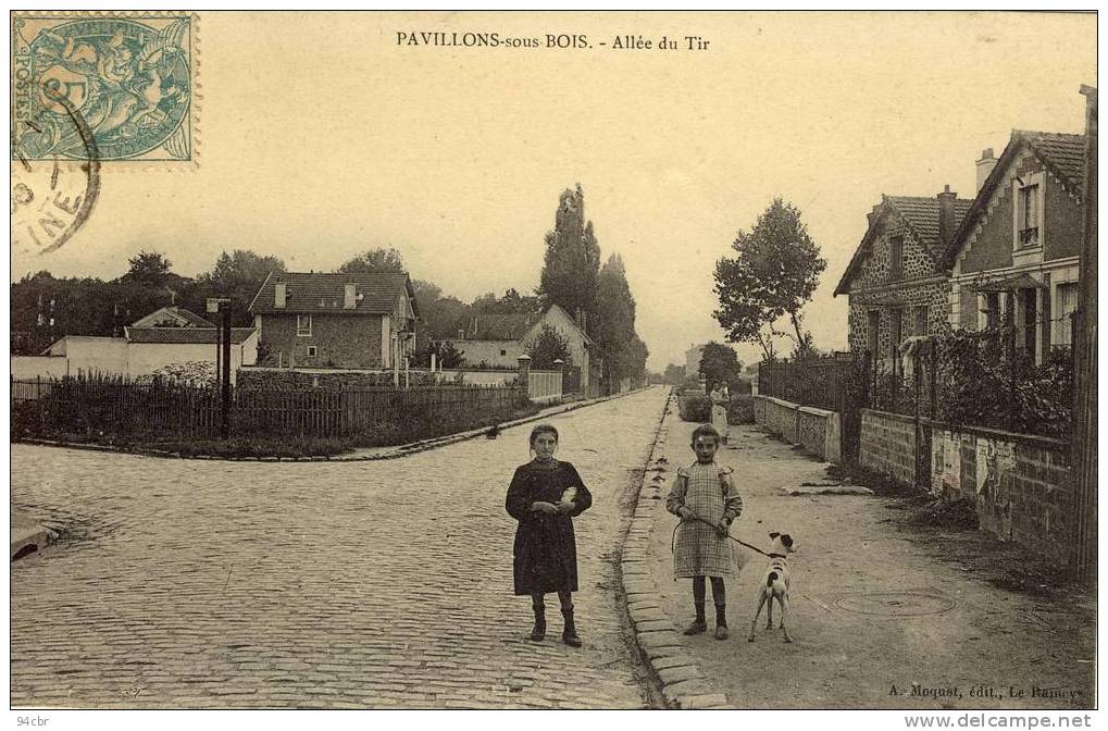 CPA (93) PAVILLONS SOUS BOIS  Allée Du Tir - Les Pavillons Sous Bois