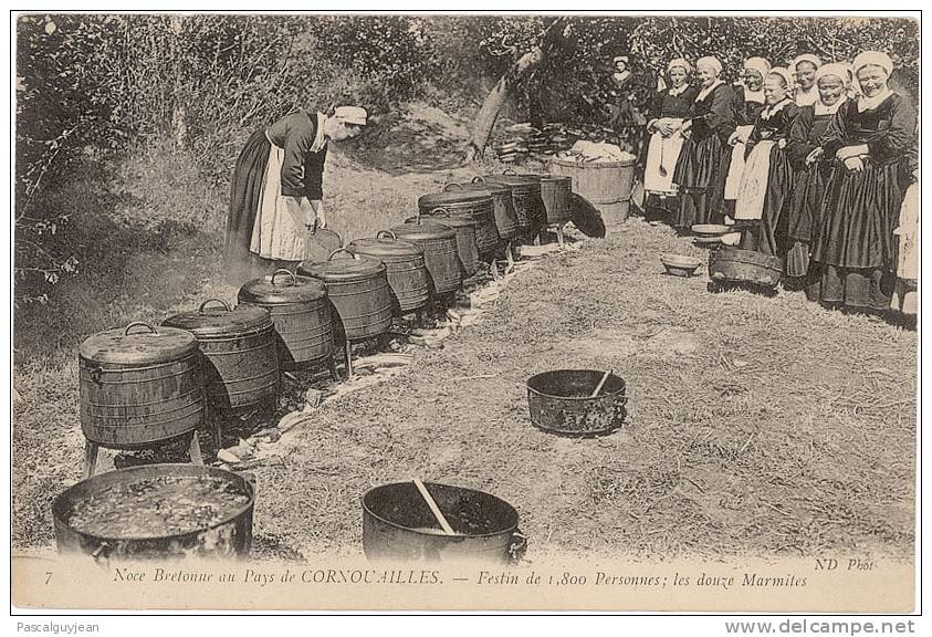 CPA BRETAGNE NOCE BRETONNE AU PAYS DE CORNOUAILLES - Noces