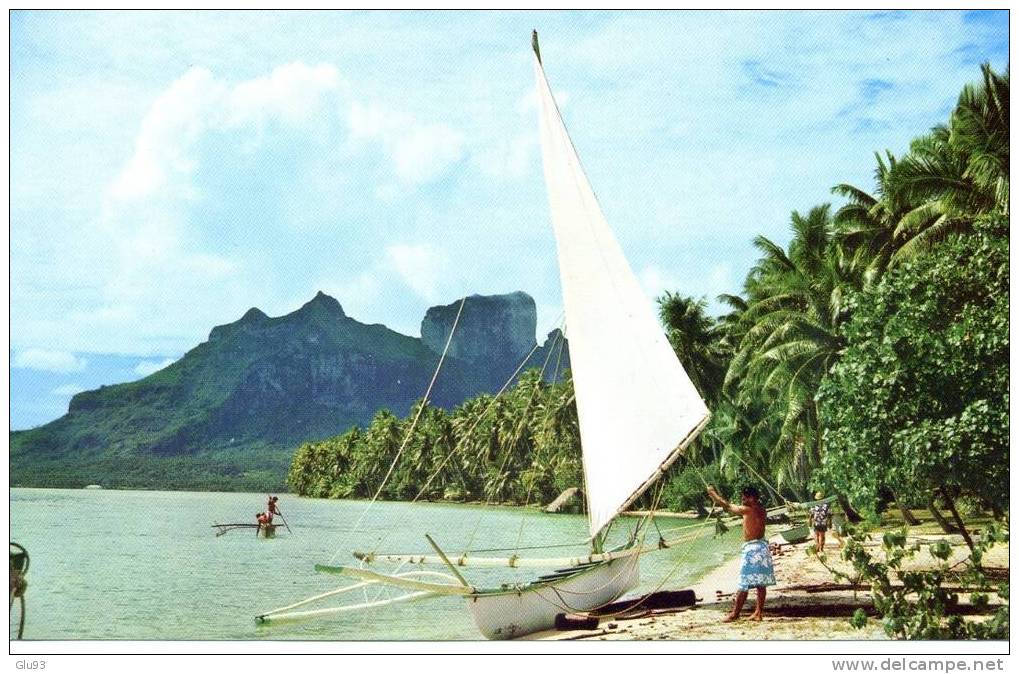 Lot De 3 CP - Tahiti - Bora-Bora + Aérodrome + Paopao - Polynésie Française