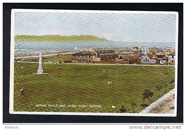 Postcard Arran Hills & Star Park Girvan Ayrshire Scotland - Ref 250 - Ayrshire