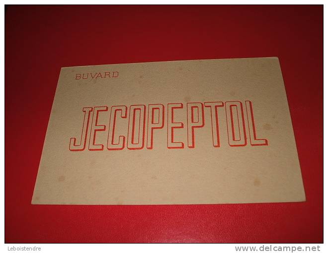BUVARD : JECOPEPTOL -RECTO-VERSO /TAILLE : 10.5 CM X 16 CM - Chemist's
